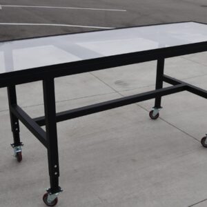 SOFT COUNT / VAULT GLASS TOP TABLE 24" X 96"